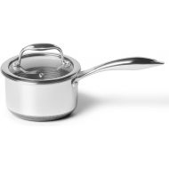 HexClad 1 Quart Hybrid Pot with Glass Lid - Non Stick Saucepan, Easy to Clean, Dishwasher & Oven Safe - Perfect for Making Sauces, Reheating Soups, Stocks, Cooking Grains