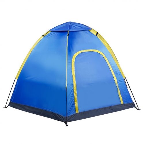  Hexagonal Waterproof Outdoor Camping Pop up Tent - Blue