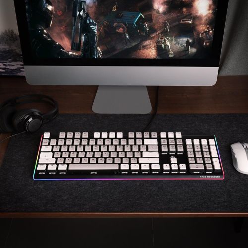  HEXGEARS Mechanical Keyboard Gaming Keyboard-104 Non-Conflicting Blue Switches with 6 Alternative Blacklits for PC and Mac Gamers