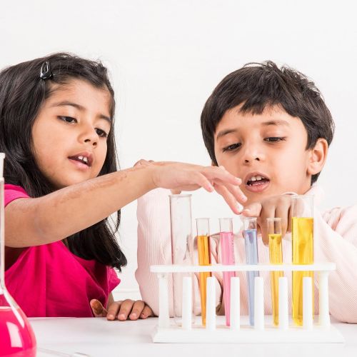  Hey! Play! Kids Chemistry Set-Science Lab Kit with Instructions for 11 Experiments-Fun and Educational STEM Learning Activity for Boys and Girls