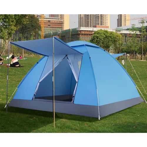  Hey Family Cabin Tents 2 Windows Anti UV Tent Outdoor Camping Tent Sport Waterproof Tent Ultralight Instant Shade Hiking Tent for Tourist Beach Camping Trip Picnic Friends Gathering
