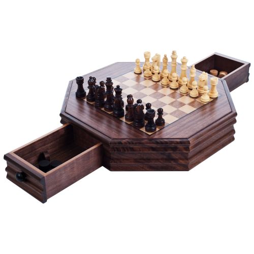  Octagonal Chess and Checkers Set by Hey! Play!