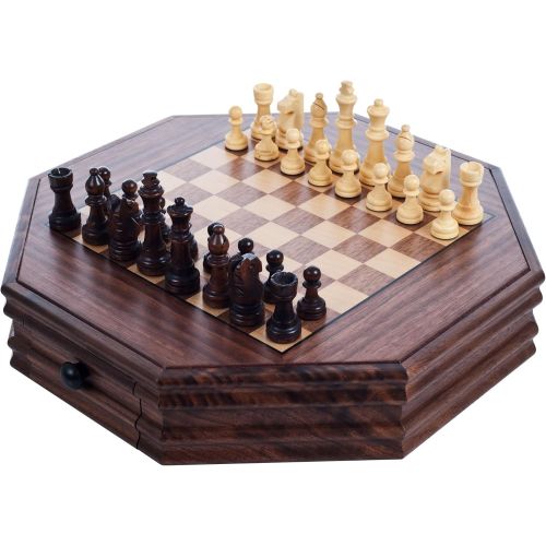  Hey! Play! Octagonal Chess and Checkers Set