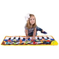 Step Piano Mat for Kids, Keyboard Mat with Musical Keys, Instrument Sounds, Record, Playback, Demo Modes for Toddlers, Boys and Girls by Hey! Play!