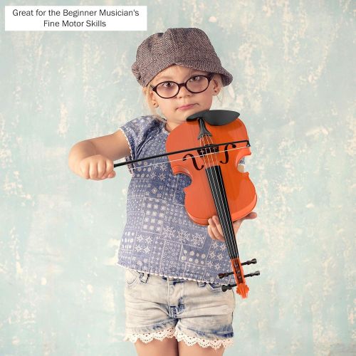  [아마존베스트]Hey! Play! Kid’s Toy Violin with 4 Adjustable Strings and Bow - Musical Sounds- Realistic-Looking Instrument for Learning Classical Music (395279FUB)