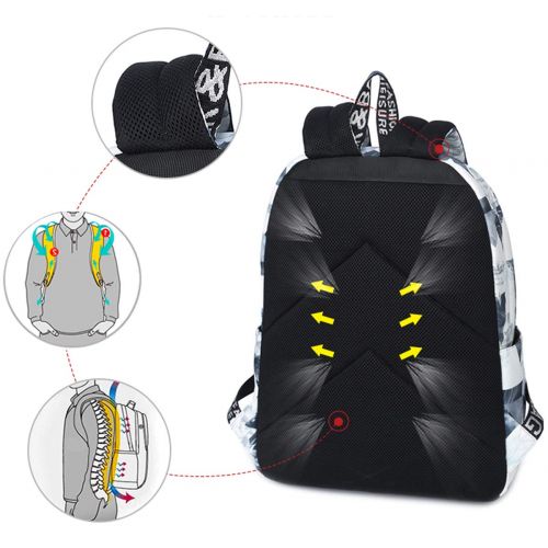  Hey Yoo Girls School Backpack Waterproof Travel Bookbag School Bag Backpack for Teen Girls Women (Blue)