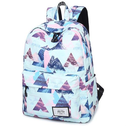  Hey Yoo Girls School Backpack Waterproof Travel Bookbag School Bag Backpack for Teen Girls Women (Blue)