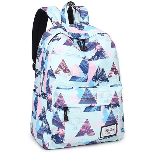  Hey Yoo Girls School Backpack Waterproof Travel Bookbag School Bag Backpack for Teen Girls Women (Blue)