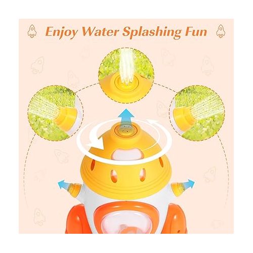  HeySplash Water Sprinkler Toy, Sprinkler for Kids Outdoor Play, Kids Sprinkler, Summer Water Toys for Kids, Splashing Fun for Outdoor Backyard Lawn, Attaches to Garden Hose