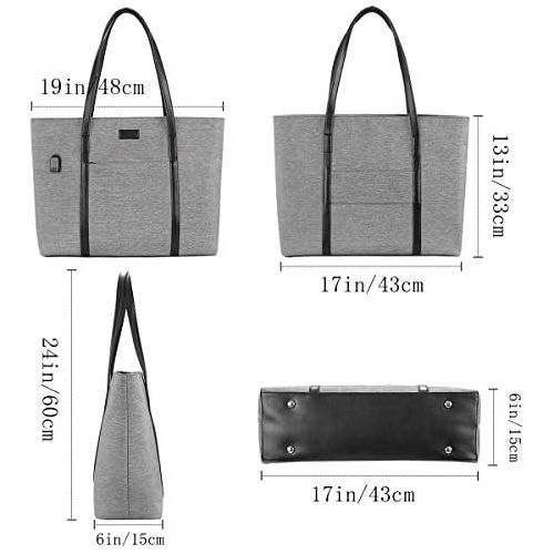  [아마존베스트]Heyrtz Laptop Tote Purse Large, Business Women Work Bag Teacher Tote Bag Many Pockets