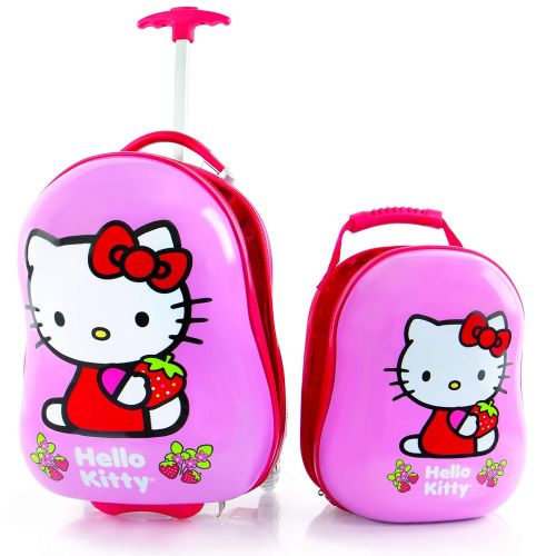  Heys America Hello Kitty Kids 2 Pc Luggage Set -18 Carry On Luggage & 12 Backpack