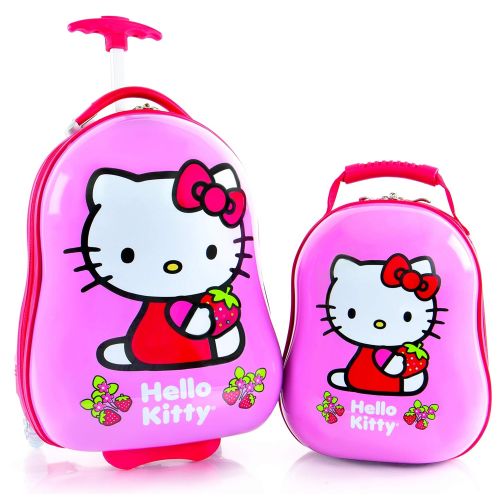  Heys America Hello Kitty Kids 2 Pc Luggage Set -18 Carry On Luggage & 12 Backpack