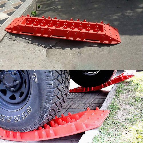  Hi SINYSO Offroad Upgraded Tire Traction, Vehicle Survival Device Recovery Boards 4x4 Sand Mud Snow Escaper Traction Mat Tire Ladder, 10 Ton Load Capacity on Flat Ground [2 Pack]