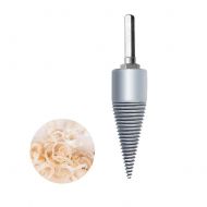 Hi-Fun Log Splitter Screw Cone Kindling Firewood Splitter for Hand Drill Stick Copper (Hex Shank)