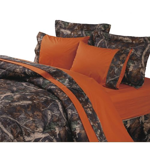  HiEnd Accents Hunters Sheet Set, Full, Orange