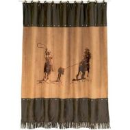 HiEnd Accents Team Roping Western Shower Curtain