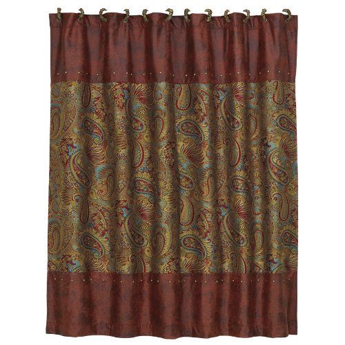  HiEnd Accents San Angelo Western Shower Curtain