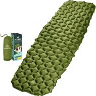 HiHiker Camping Sleeping Pad? Ultralight Backpacking Air Mattress w/Compact Carrying Bag ?Sleeping Mat for Hiking Traveling & Outdoor Activities. (Green)