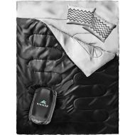 HiHiker Double Sleeping Bag Queen Size XL -for Camping, Hiking Backpacking and Cold Weather, Portable, Waterproof and Lightweight - 2 Person Sleeping Bag