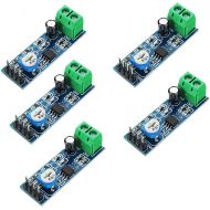 HiLetgo 5pcs LM386 Mono Audio Amplifier Module 200 Times AMP Solo 5V-12V 10K Adjustable