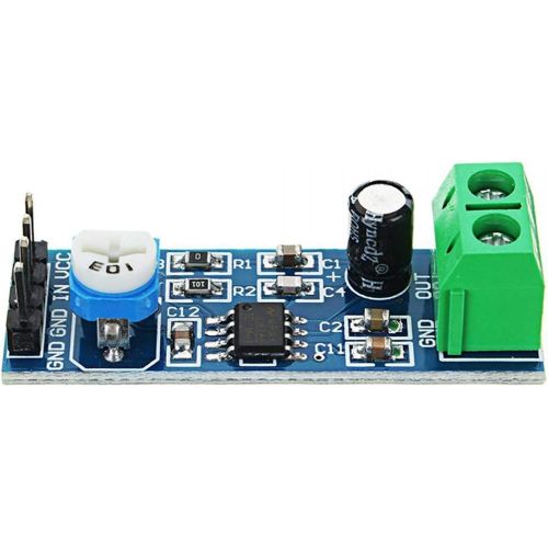  HiLetgo 5pcs LM386 Mono Audio Amplifier Module 200 Times AMP Solo 5V-12V 10K Adjustable