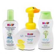 HiPP Organic 1 HiPP Baby Shampoo, Body Wash, and Bubble Bath Set: Tear-Free, Gentle and Hypoallegenic