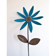 /HiSIS Metal Garden Flower Decor- Giant Flower Yard Stake, Lagoon