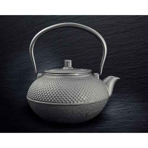  [아마존베스트]HiT Asian Cast-Iron Teapot / Coffee Pot 1.5 Litres Black with Tea Strainer