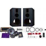 HiVi Acoustics HiVi - DIY 3.1A - 3.1 Bookshelf Speakers - Near-Field Speakers - DIY Speaker Kit - Pair - Black