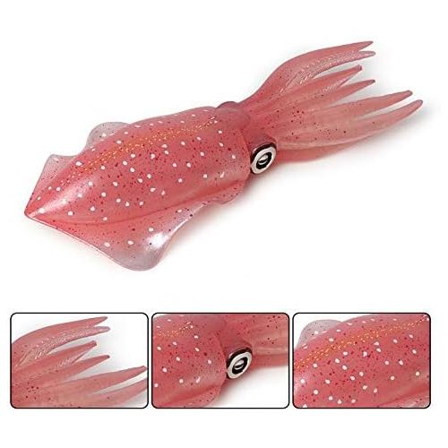  Hiawbon Simulated Sea Life Animals Figurines Realistic Plastic Ocean Animals Model for Collection Birthday Gift (Squid)