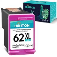 HibiTon Remanufactured Ink Cartridge Replacement for HP 62 62XL Color for Envy 7640 5660 5540 5661 5642 5640 5663 5544 5542 5549 7645 5643 7644 OfficeJet 5740 250 5741 5745 5746 Pr