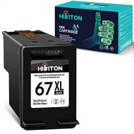 HibiTon Remanufactured Ink Cartridge Replacement for HP 67 XL 67XL Black Fit for Envy 6055 6000 6032 6052 6022 Pro 6400 6452 DeskJet 2700 2725 2722 2752 2732 2724 Plus 4100 4152 Pr