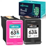 HibiTon Remanufactured Ink Cartridge Replacement for HP 63 63XL Black Tri-Color for Envy 4520 4510 OfficeJet 5252 3830 5258 4650 4655 4652 5255 5200 DeskJet 1111 3636 3630 3637 Pri