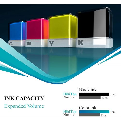  HibiTon Remanufactured Ink Cartridge Replacement for HP 60XL 60 HP60 Black for PhotoSmart C4700 C4795 C4600 C4680 C4780 D110a Envy 100 120 114 DeskJet F4580 F4235 F2430 F4400 Print