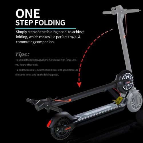  [아마존핫딜][아마존 핫딜] Hiboy MAXElectric Scooter - 350W Motor 8.5 Solid Tires Up to 17 Miles & 18.6 MPH One-Step Fold, Adult Electric Scooter for Commute and Travel
