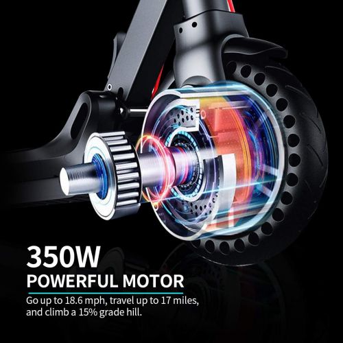  [아마존핫딜][아마존 핫딜] Hiboy MAXElectric Scooter - 350W Motor 8.5 Solid Tires Up to 17 Miles & 18.6 MPH One-Step Fold, Adult Electric Scooter for Commute and Travel