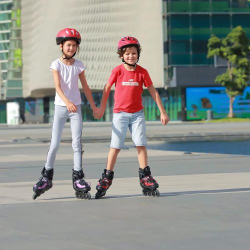  Hiboy Adjustable Inline Skates with All Light up Wheels, Outdoor & Indoor Illuminating Roller Skates for Boys, Girls, Beginners