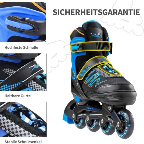  Hiboy Inline Skates, Adjustable Skates for Boys, Girls and Youth with All Light up Wheels, Illuminating Roller Skates, Outdoor & Indoor Skates