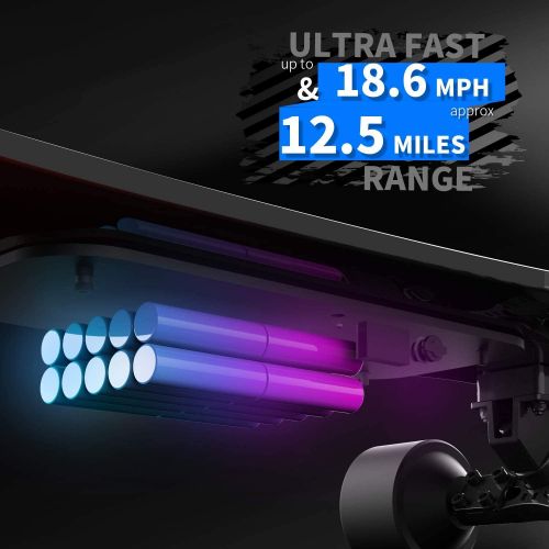  Hiboy S22 Electric Skateboard Dual Brushless Motor Longboard with 18.6MPH Top Speed, 12.5Miles Range and Remote Control for Commuters and College Students