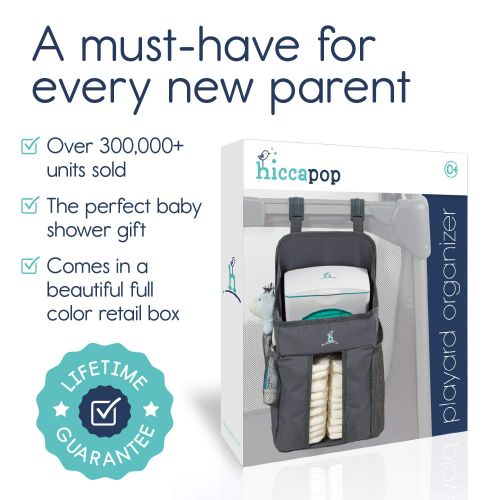  Hiccapop hiccapop Playard Nursery Organizer and Diapers Organizer | Baby Diaper Caddy | Universal Fit for Hanging...