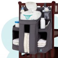 Hiccapop hiccapop Nursery Organizer and Baby Diaper Caddy | Hanging Diaper Organization Storage for Baby Essentials | Hang on Crib, Changing Table or Wall