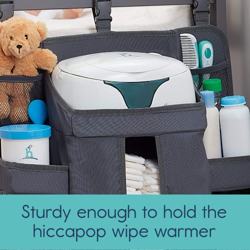  Hiccapop hiccapop Nursery Organizer and Baby Diaper Caddy | Hanging Diaper Organization Storage for Baby Essentials | Hang on Crib, Changing Table or Wall