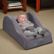 Hiccapop hiccapop Day Dreamer Sleeper Baby Lounger Seat for Infants - Travel Bed - Bassinet Alternative, Charcoal Gray
