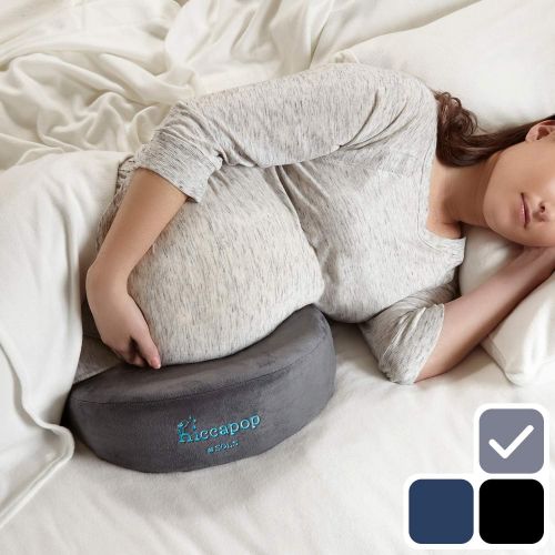  Hiccapop hiccapop Pregnancy Pillow Wedge for Maternity | Memory Foam Maternity Pillows Support Body, Belly, Back, Knees