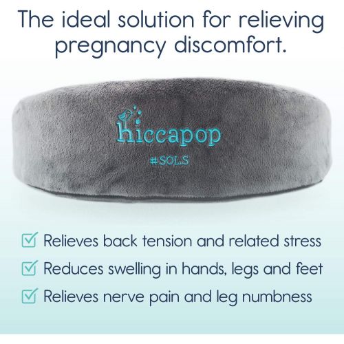  Hiccapop hiccapop Pregnancy Pillow Wedge for Maternity | Memory Foam Maternity Pillows Support Body, Belly, Back, Knees