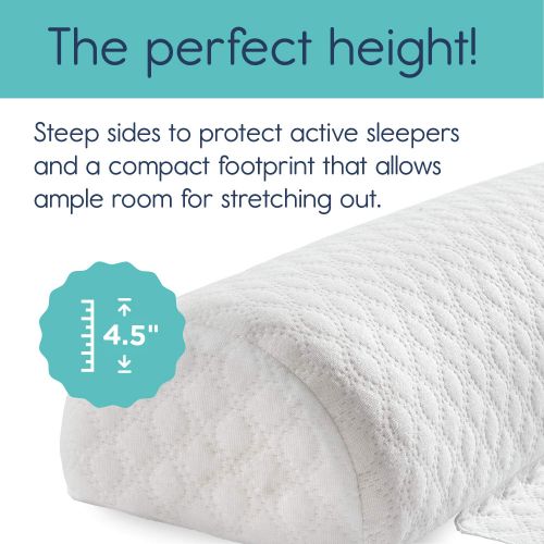  [아마존 핫딜] [아마존핫딜]Hiccapop [2-Pack] hiccapop Foam Bed Bumpers for Toddlers, Toddler Bed Rails with Water-Resistant Cover for Kids - Safety Side Pillow Pads