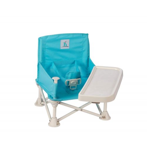  [아마존핫딜][아마존 핫딜] Hiccapop and ships from Amazon Fulfillment. hiccapop Omniboost Travel Booster Seat with Tray for Baby | Folding Portable High Chair for Eating, Camping, Beach, Lawn, Grandmas | Tip-Free Design Straps to Kitchen Chairs - Go-A