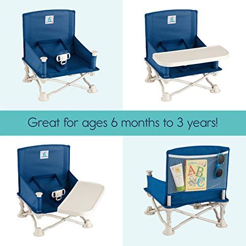  [아마존베스트]Hiccapop hiccapop Omniboost Travel Booster Seat with Tray for Baby | Folding Portable High Chair for Eating,...