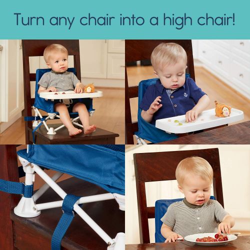  [아마존베스트]Hiccapop hiccapop Omniboost Travel Booster Seat with Tray for Baby | Folding Portable High Chair for Eating,...