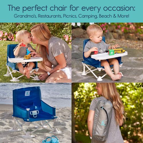  [아마존베스트]Hiccapop hiccapop Omniboost Travel Booster Seat with Tray for Baby | Folding Portable High Chair for Eating,...